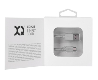 Xqisit KABEL USB-microUSB XQISIT 1.8m biały w oplocie # - 1425978 - zdjęcie 2